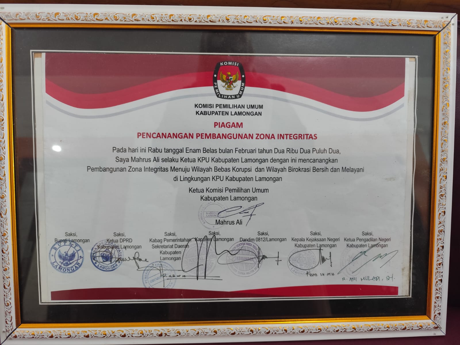 PENCANANGAN ZONA INTEGRITAS TAHUN 2022